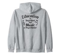 L'istruzione è Importante, ma la Musica è Importante Felpa con Cappuccio