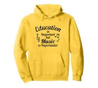L'istruzione è Importante, ma la Musica è Importante Felpa con Cappuccio