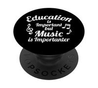 L'istruzione è importante, ma la musica è importante PopSockets PopGrip Adesivo