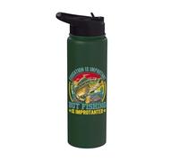 L'istruzione è importante, ma la pesca è importante Stainless Steel Insulated Water Bottle