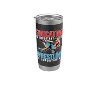 L'istruzione è importante Sport Game Wrestler Catch Wrestling Bicchiere termico in acciaio inox doppia parete