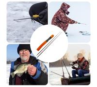 lisutupode Canna Da Sul Ghiaccio Ultra Leggera,Attrezzatura Per Sul Ghiaccio | Canna Da Da Viaggio | Per Esterno Acqua Salata Acqua Lago Stagno Vacanza Famiglia Notte Mattina Viaggio