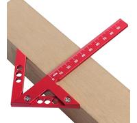 Lisutupode Centro Scriber, Righello per la lavorazione del legno, Layout ad alta precisione Scribe Centro per la lavorazione del legno, Scriba ad angolo retto centrale, Righello triangolare per mitra