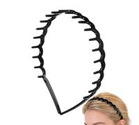 lisutupode Cerchietto Ondulato - Cerchietti a Forma di U per Donna - Fermacapelli a Pinza per Donna,Per uso quotidiano, scuola, casa, matrimonio, viaggio, spiaggia, running, vacanza