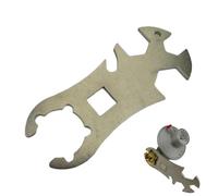 lisutupode Chiave a brugola, in acciaio inox, a cilindro, chiave per serbatoio di ossigeno, multifunzione, portatile, accessorio per campeggio all'aperto