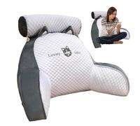 lisutupode Cuscino per la schiena per sedersi a letto, cuscino da lettura per letto, cuscino lombare con braccia per supporto mentre si rilassa, si gioca, si legge, si guarda la TV