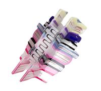 lisutupode Fermaglio per capelli colorato, a forma di libro, in acrilico, da donna, accessorio leggero e colorato per coda di cavallo, per interni ed esterni, viaggi, spettacoli teatrali, appuntamenti