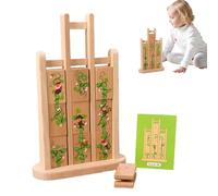 lisutupode Gioco di Scimmia, Puzzle Scivolo Giocattolo - Giochi Colorati da Tavolo per bambini con Carte - Attività Educativa Prescolare portatile, Giochi di Apprendimento