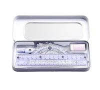 lisutupode Kit Di Geometria | Kit Compasso E Righello Per Scuola | Strumenti Di Misura E Disegno Per Arte Ingegneria | Set Creativo Per Studenti Di College E Aula Scolastica