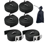 lisutupode Kit di ormeggio per tenda da campeggio | 6 pezzi di corda regolabile robusto, per tenda da sole | per camion, kayak, tenda, barnum, barca, finestra, , campeggio all'aperto