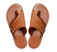 lisutupode Sandalo Ortopedico Elegante da Donna - Sandali Con Supporto Piantare - Scarpe Antiscivolo Comode Per Spiaggia Piscina Viaggi Escursioni Casual, Marrone Q, 39 EU X-Ancho