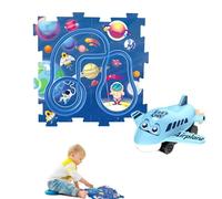 lisutupode Set di giochi per auto da pista per puzzle, set di auto da corsa per pista da corsa puzzle - Set di giochi per binari per,Giochi di veicoli da gara, a terra dei veicoli