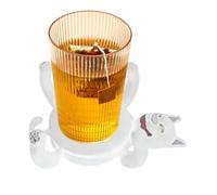 lisutupode Sottobicchieri creativi 3D, 17 x 12 x 3 cm, divertenti portabicchieri con base resistente al calore, decorazioni per la casa, bomboniere per gli amanti dei gatti, sottobicchieri