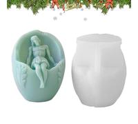 lisutupode Stampo decorativo pasquale | Stampo per gesso a tema pasquale Vergine Maria | Stampi antiaderenti per decorazioni pasquali per colata di resina epossidica, cemento e ornamenti in gesso