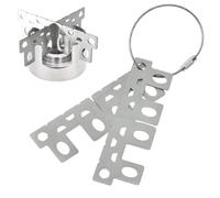 lisutupode Supporto per stufa in acciaio inossidabile, supporto per stufa da campeggio - Campeggio all'aperto Portable Stufe Stand High | Colleghi di amici di famiglia fuori dal supporto della pentola