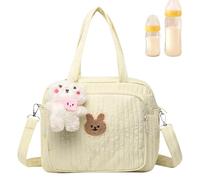 lisutupode Tote A Strati 24x20x14 Cm Borsa A Pannolini A Tracolla Diviso Per Mantenere Articoli Organizzati Organizzatore Auto Multi-Tasche Per Ragazza, Presepe, multicolore, Green