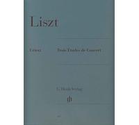 LISZT - Estudios de Concierto (3):Il Lamento, La Leggierezza, Un Sospiro para Piano (Urtext)
