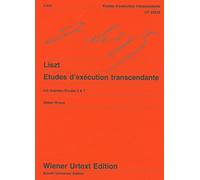Liszt: Etudes d'exécution transcendante - Edited from the sources and provided with notes on interpretation - piano - Wiener Urtext - difficult - (UT ... zur Interpretation versehen. Klavier.