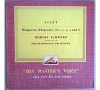 Liszt / Hungarian Rhapsody - Philharmonia Orchestra / Rudolf Schwartz LP