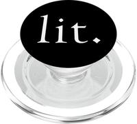 Lit Meme Funny Gamer Slang Gift For Moms Sister LIT Cool LIT PopSockets PopGrip per MagSafe
