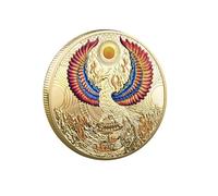 Lit. Nirvana dalla Fenice Infuocata Mitico Fengshui Phoenix Monete Fortunate Sfida Moneta Zodiaco Lucky Charms