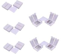 LitaElek 5 connettori rapidi a forma di L, 4 poli, striscia L, connettore largo SMD 5050 RGB, LED angolare 10 mm