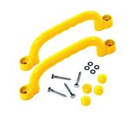 LiTaiJingNice 2 maniglie per parchi giochi, con viti, maniglie per scala, per parco, casa sull'albero, casetta per giochi (giallo)