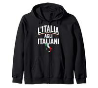L'Italia agli Italiani Felpa con Cappuccio