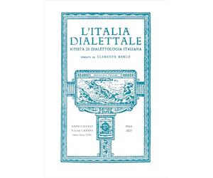 L'Italia dialettale. Rivista di dialettologia italiana (2025) (Vol. 86)