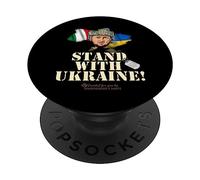 L'Italia mostra solidarietà con il popolo dell'Ucraina PopSockets PopGrip Adesivo