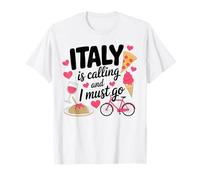 L'Italia Sta chiamando e Devo Andare Viaggio Viaggio Vacanza Outfit Maglietta