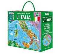 L'Italia. Viaggia, conosci, esplora. Ediz. a colori. Con 22 formine. Con puzzle rotondo. Con Poster