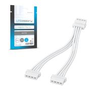 Litcessory Cavi di prolunga e connettori per Philips Hue Flux Lightstrip | Splitter - 1 confezione (bianco)