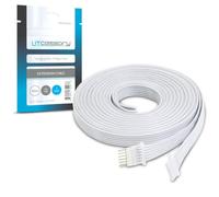 Litcessory Cavi di Prolunga e Connettori per strisce LED Philips Hue Flux | Cavo di prolunga (Controller a Lightstrip iniziale) - 3m/10ft., 1 Pezzi (Bianco)