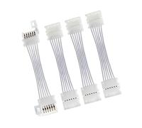 Litcessory Connettore di prolunga da taglio a estremità compatibile con strisce luminose Nanoleaf Essentials (5,1 cm, confezione da 4, bianco)