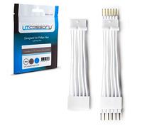 Litcessory Controller a 6-Pin Adattatore per Philips Hue Lightstrip Plus (Versione Rimovibile, Bianco - STANDARD 6-PIN V3 / WiZ Lightstrip)