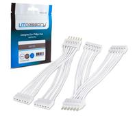 Litcessory Splitter per Philips Hue Lightstrip Plus (2 Pezzi, Bianco - STANDARD 6-PIN V3 / WiZ Lightstrip)