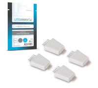 Litcessory V3 a V4 Adattatore per Strisce Luminose per Philips Hue Lightstrip Plus (4 Pezzi, Bianco)