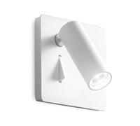 Applique Moderna Lite Metallo Bianco Led 3W 3000K Luce Calda
