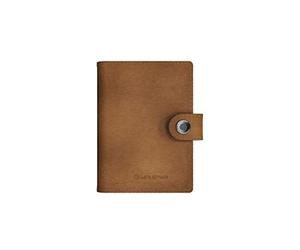 Lite Wallet Ledlenser Portafoglio, Classic Caramel, Protezione RFID Integrata, Luce LED Ricaricabile, 150 Lumen, portacarte, USB-C, borsellino, Custodia portacarte, Cuoio