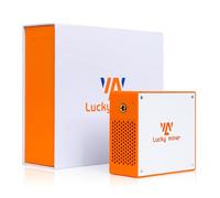 Litecoin, Dogecoin Miner Lucky Miner LG07 Scrypt Algorithm ASIC Miner 11MH/S 2.4GHz WiFi o Hotspot Quiet Include PSU, Crypto Mining Machine per uso domestico, arancione