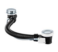 Liteet Kit di scarico e troppopieno per vasca da bagno con tappo pop-up cromato (scarico del bagno)