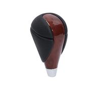 Litemai Copri Pomello Cambio per Crown per Innova per Matrix per Venza per Estima per Hilux Pomello del Cambio in Pelle per Auto Accessori Pomello Cambio Completo(Black with Hole)