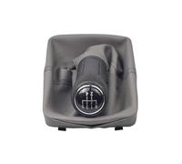 Litemai Copri Pomello Cambio per Polo 9N 9N2 2002-2006 2007 2008 2009 Pomello del Cambio A 5 Marce per Cambio Manuale Automatico Pomello Cambio Completo(5 Speed Gray)