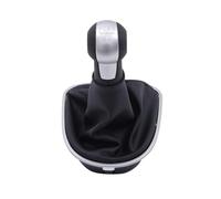 Litemai Copri Pomello Cambio per Seat per Altea per Leon II 2 per Toledo III 3 Auto 5 6 Marce Manuale MT Pomello Cambio Cuffia Copertura Telaio Base Pomello Cambio Completo(Silver 6 Suit)