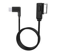 LITEMATIRA AMI Music Interface Type C Adapter Aux Cable per A3/A4/A5/A6/A8/S4/S6/Q5/Q7 (MMI 3G Plus) per 17 Pro 17 Pro Max Air 16 Pro 16 Pro Max 15 Plus 15 Pro Google Pixel Galaxy Note