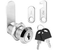 Litensh 20mm Serrature a camma in acciaio inossidabile,Sicurezza Mailbox Lock Cabinet Drawer Cam Lock,con chiavi gemelle per le porte gli armadi gli armadietti e le cassette della posta (1, 20 mm)
