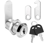 Litensh 25mm Serrature a camma in acciaio inossidabile,Sicurezza Mailbox Lock Cabinet Drawer Cam Lock,con chiavi gemelle per le porte gli armadi gli armadietti e le cassette della posta (1, 25 mm)