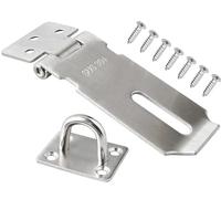 Litensh Lucchetto per porta da 7,6 cm, in acciaio inossidabile 304, chiusura di sicurezza per porta, colore argento