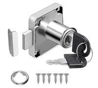 Litensh Serratura a camma 22 mm, serratura per armadietto di sicurezza con chiave Serratura diversa per armadietto per mobili Cassetta (1)